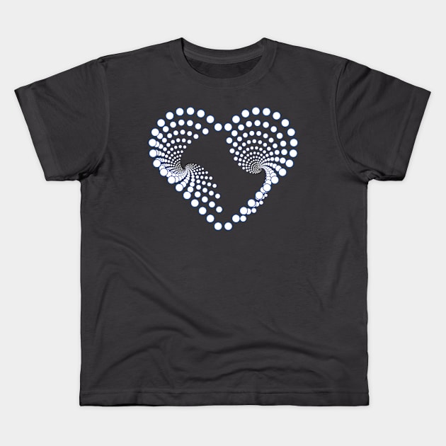 Love Heart Kids T-Shirt by Mr.Dom store